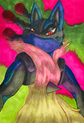 Mega Lucario Print
